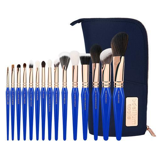 Bdellium Tools Golden Triangle Phase III 15-Piece Professional Makeup Brush Set for Eyes, Face & Contouring - Perfect for Makeup Artists & Beauty Enthusiasts