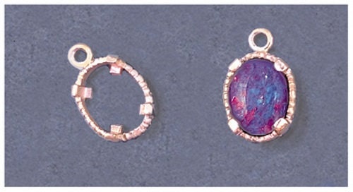 Premium 8x6mm & 12x10mm Oval Triplet Cabochon Dangle Settings - Solid Sterling Silver or 14k Gold Jewelry Findings (166 657/146 657) - Perfect for Handmade Earrings, Pendants & DIY Jewelry Making
