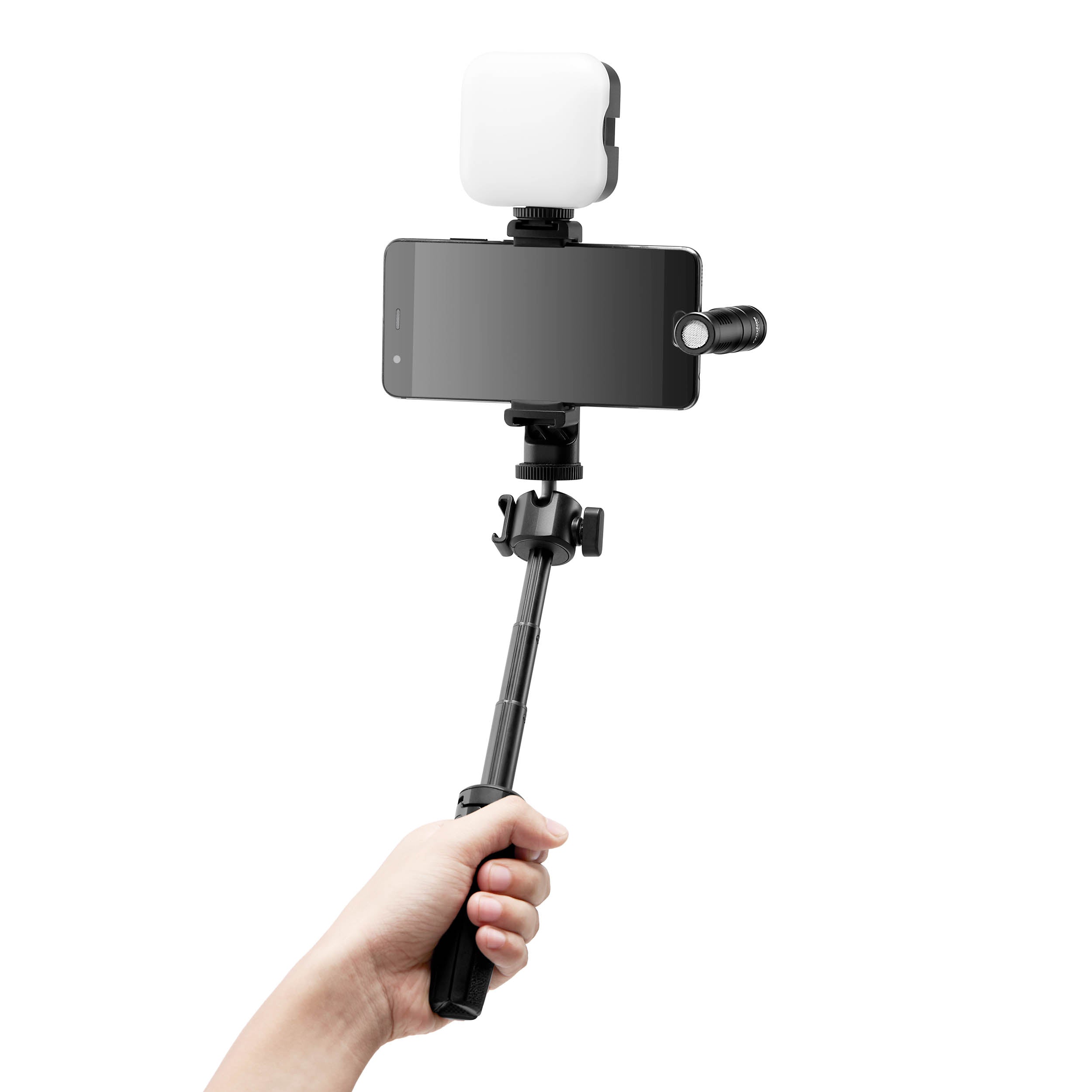 Godox VK2 LT All-in-One Vlogging Kit with Bi-Color LED Video Light - Perfect for YouTube, TikTok & Live Streaming (Clearance Sale)
