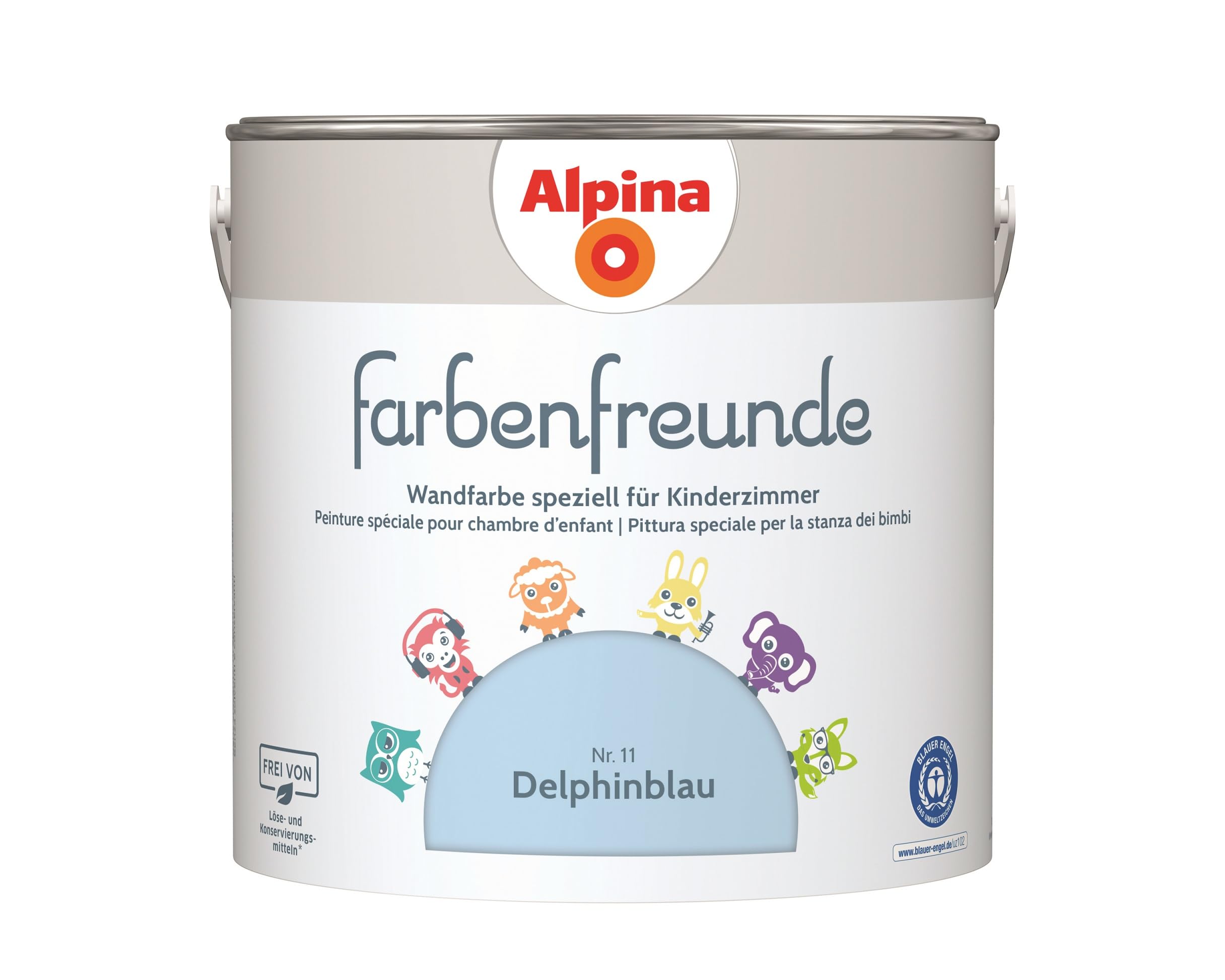 Farbenfreude Premium Wall Paint for Kids' Rooms - 2.5L Non-Toxic, Washable Paint - Perfect for Nursery, Playroom & Children's Bedroom Decor