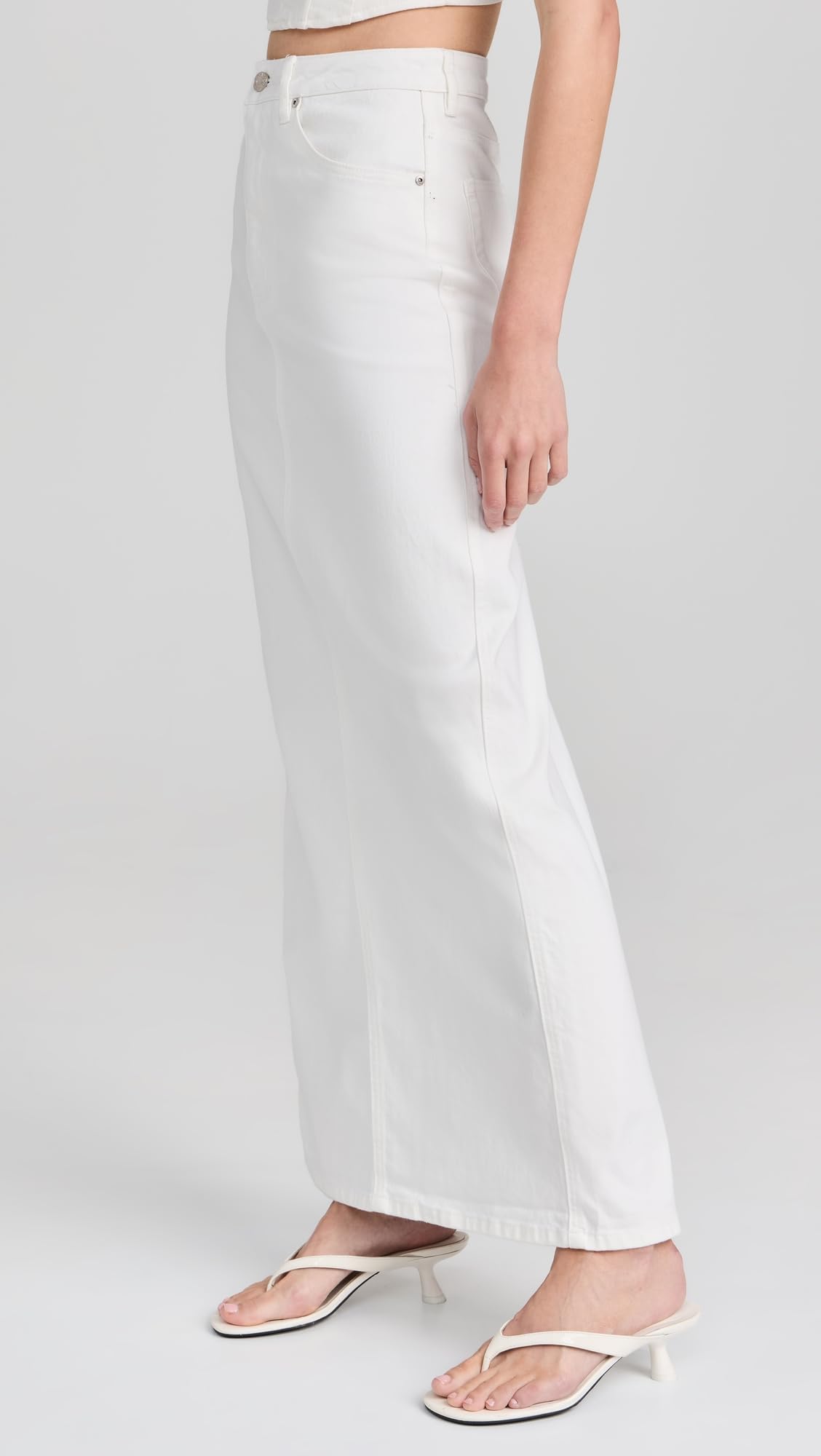 AFRM Women's Amiri Maxi Pencil Skirt with Back Slit - Elegant Bodycon Stretch Midi Skirt for Office, Party & Formal Occasions
