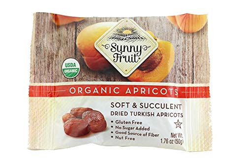 Organic Turkish Dried Apricots - Sunny Fruit Soft & Juicy, Non-GMO, No Sugar Added, 12 Pack | Perfect for Snacking, Baking & Healthy Breakfast