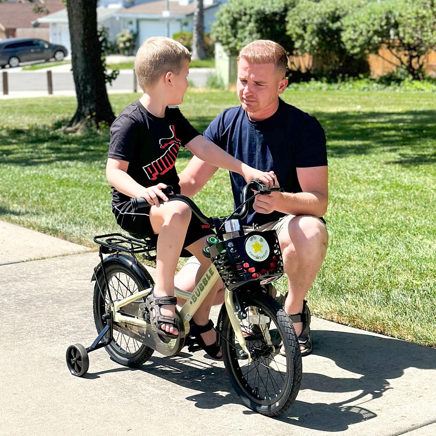 Fantasy 12 14 16 18 20 Inch Kids Bicycle for Boys & Girls Ages 2-14 - Adjustable Training Wheels, LED Headlight & Water Bottle Holder - Multiple Color Options - Perfect for Neighborhood Rides, Park Adventures & Learning to Bike