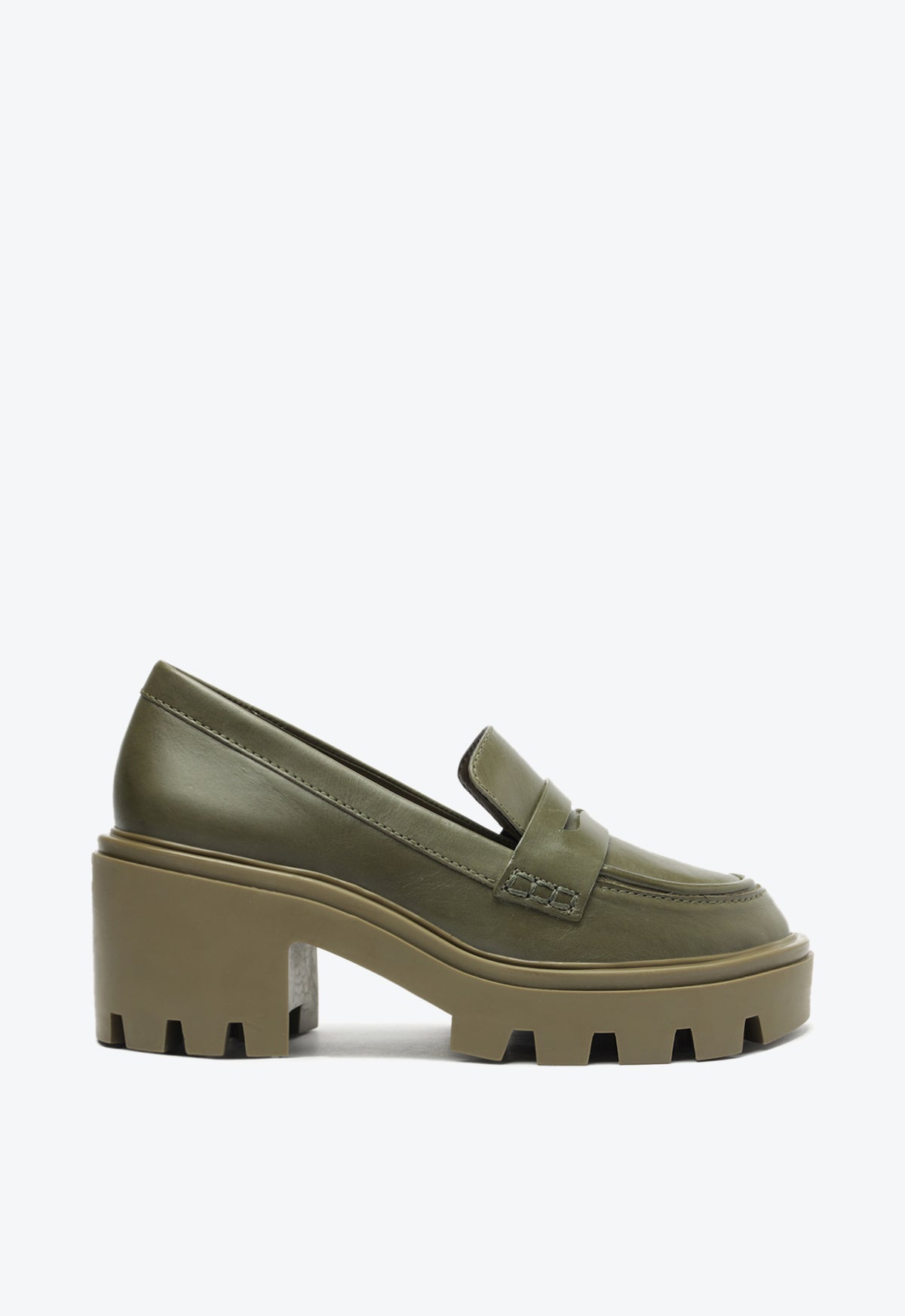 Viola Tractor Leather Flat Shoes for Women - Comfortable & Stylish Loafers for Casual Wear, Office, and Travel
