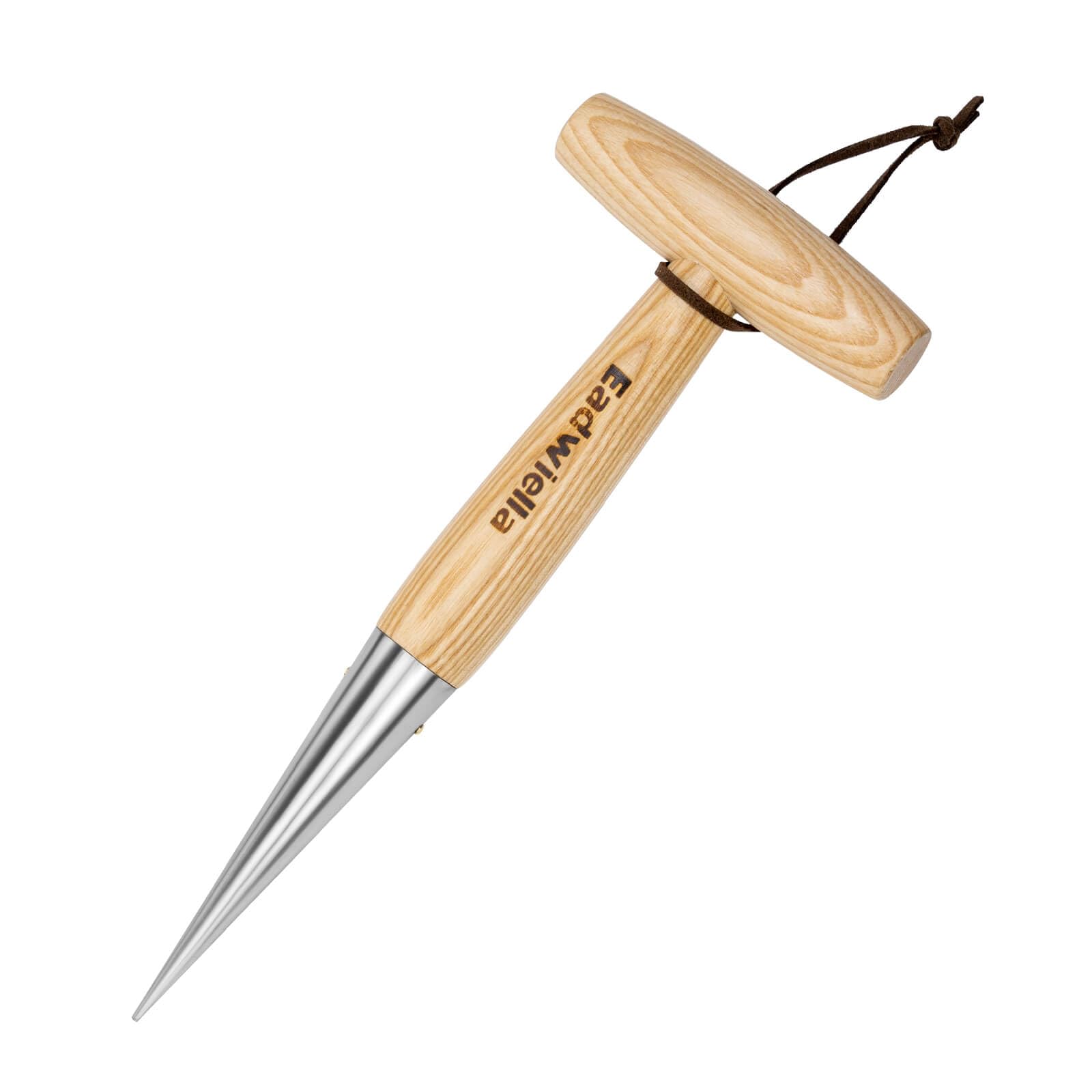 Premium Wooden Dibber Garden Tool - T-Handle Seed Planter for Planting Small Seeds, Seedlings & Bulbs | Perfect for Transplanting Seed Plugs & Sowing Larger Seeds | Ideal for Home Gardens, Greenhouses & Urban Farming