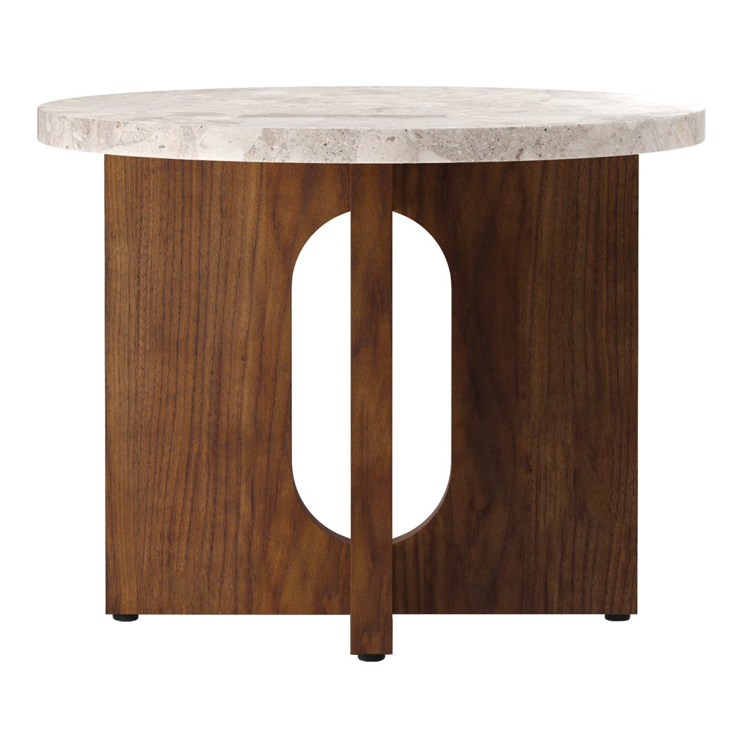 Modern Androgyne Side Table - Minimalist Nightstand, Bedside Table for Bedroom, Living Room & Office - Stylish End Table with Storage Shelf