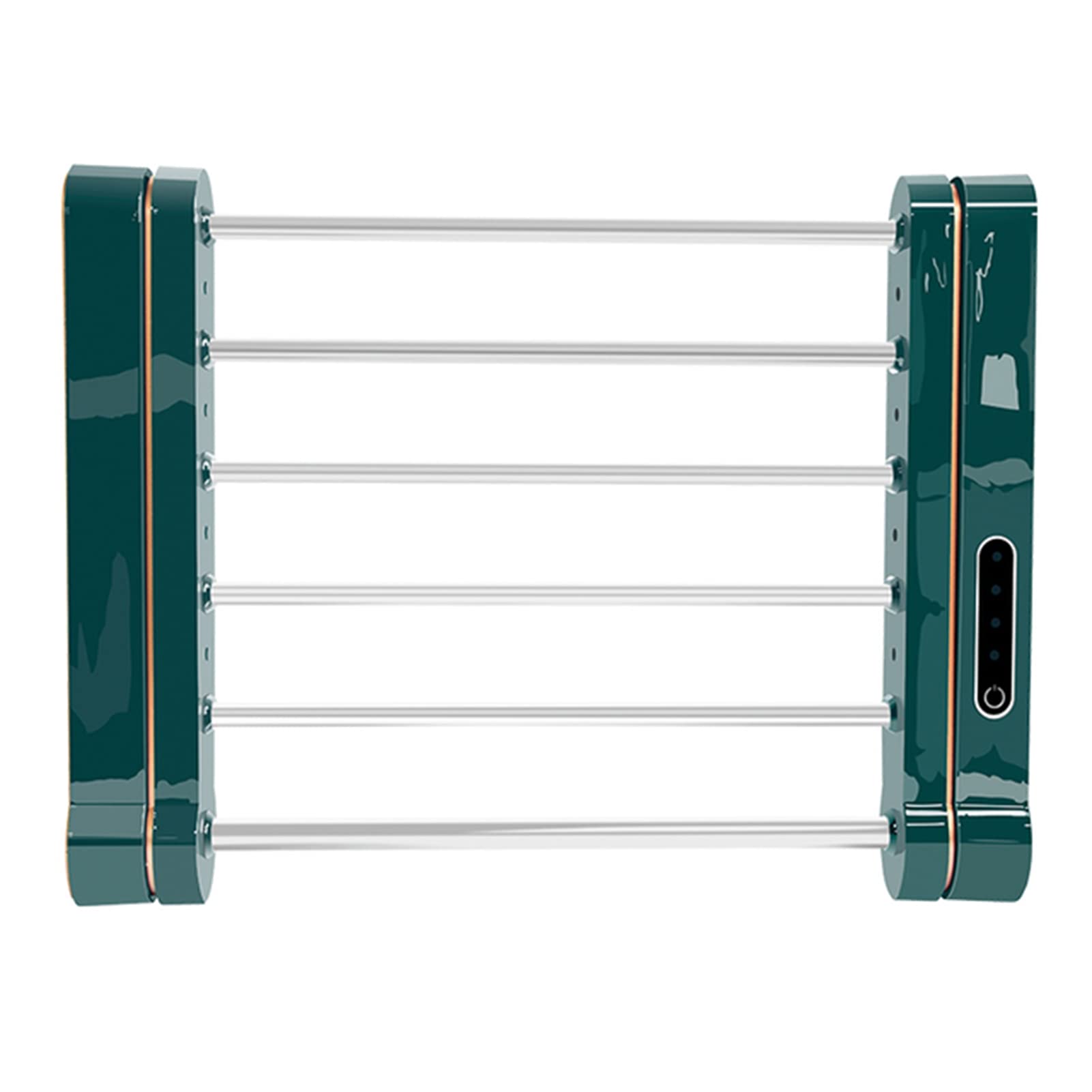 QLIGHA Electric Towel Warmer & Dryer - Smart Thermostatic Foldable Bathroom Shelf, No Drilling Installation, Timer Control - Perfect for Small Spaces, Apartments & Modern Homes