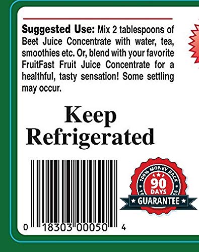 Brownwood Acres/FruitFast Beet Juice Concentrate - 64 oz, Non-GMO, Gluten Free, BPA Free, Kosher Certified Pure Fruit Juice | Great for Smoothies, Baking & Natural Food Coloring
