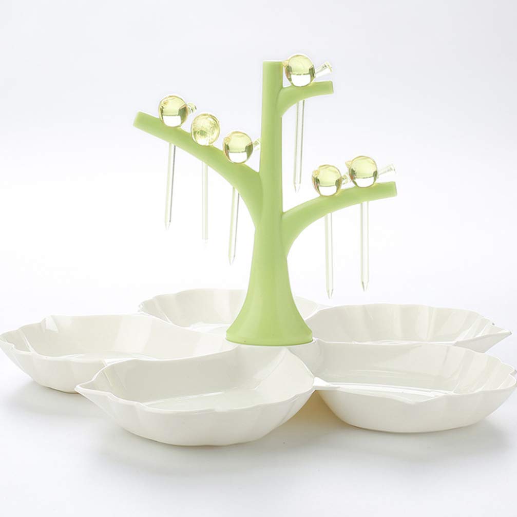 **Divided Serving Bowls with Compartments - Sectional Fruit Tray, Appetizer Plates & Snack Containers for Parties, Picnics & Entertaining**