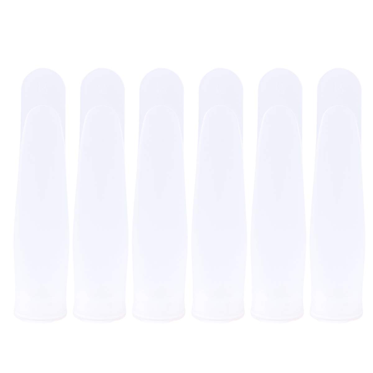 DOITOOL 6-Pack Clear Silicone Ice Pop Molds with Lids - Reusable Popsicle Makers for Homemade Frozen Treats, Perfect for Summer Snacks, Kids Parties & Healthy Desserts
