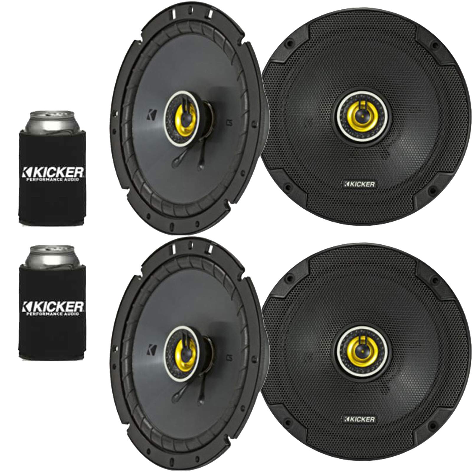 Kicker 46CSC674 - 2 Pairs of 6.75-Inch (165mm) 4-Ohm Coaxial Car Speakers | CS-Series CSC67 | Premium Sound for Cars, Trucks & SUVs | Perfect for Upgrading Factory Audio Systems