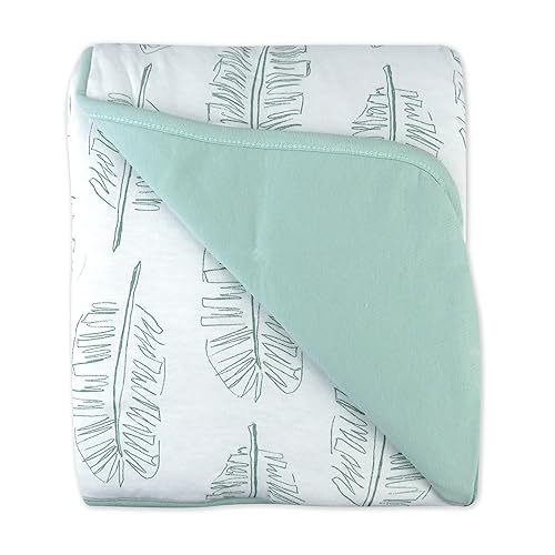 1-pack Jumbo Leaf Sage Reversible Quilted Blanket