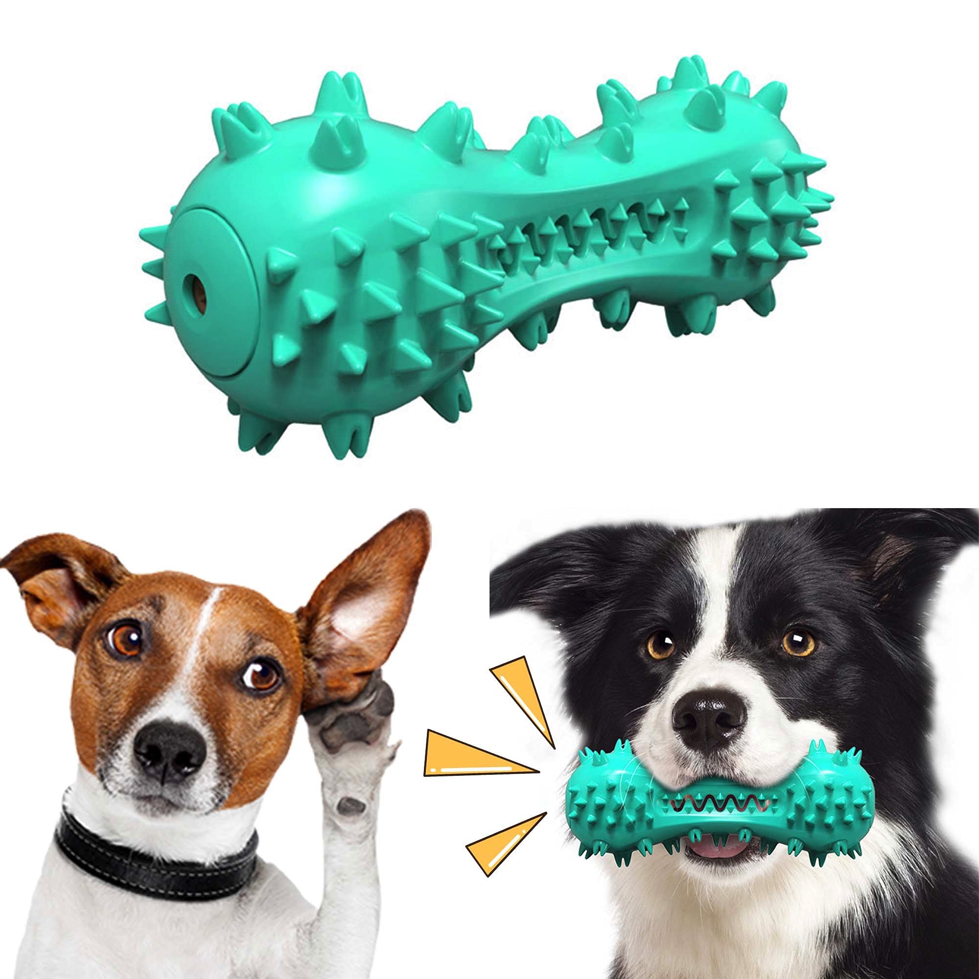 RUOXiAO Dog Teeth Cleaning Chew Toy - Interactive Dental Care Toothbrush for Dogs, Durable Hard Rubber Chewing Bone - Promotes Oral Hygiene & Reduces Plaque for Small to Medium Breeds (Great for Playtime & Dental Health)