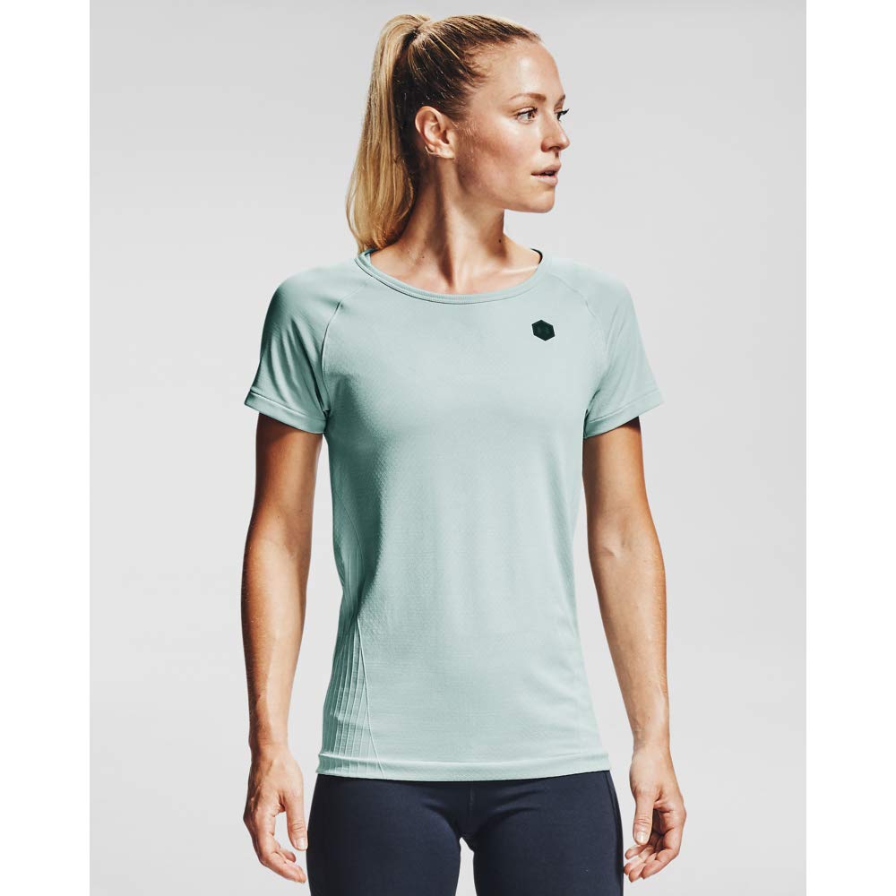 Under Armour Women's Rush Seamless Short Sleeve T-Shirt - Moisture Wicking Workout Top for Running, Yoga & Gym Training