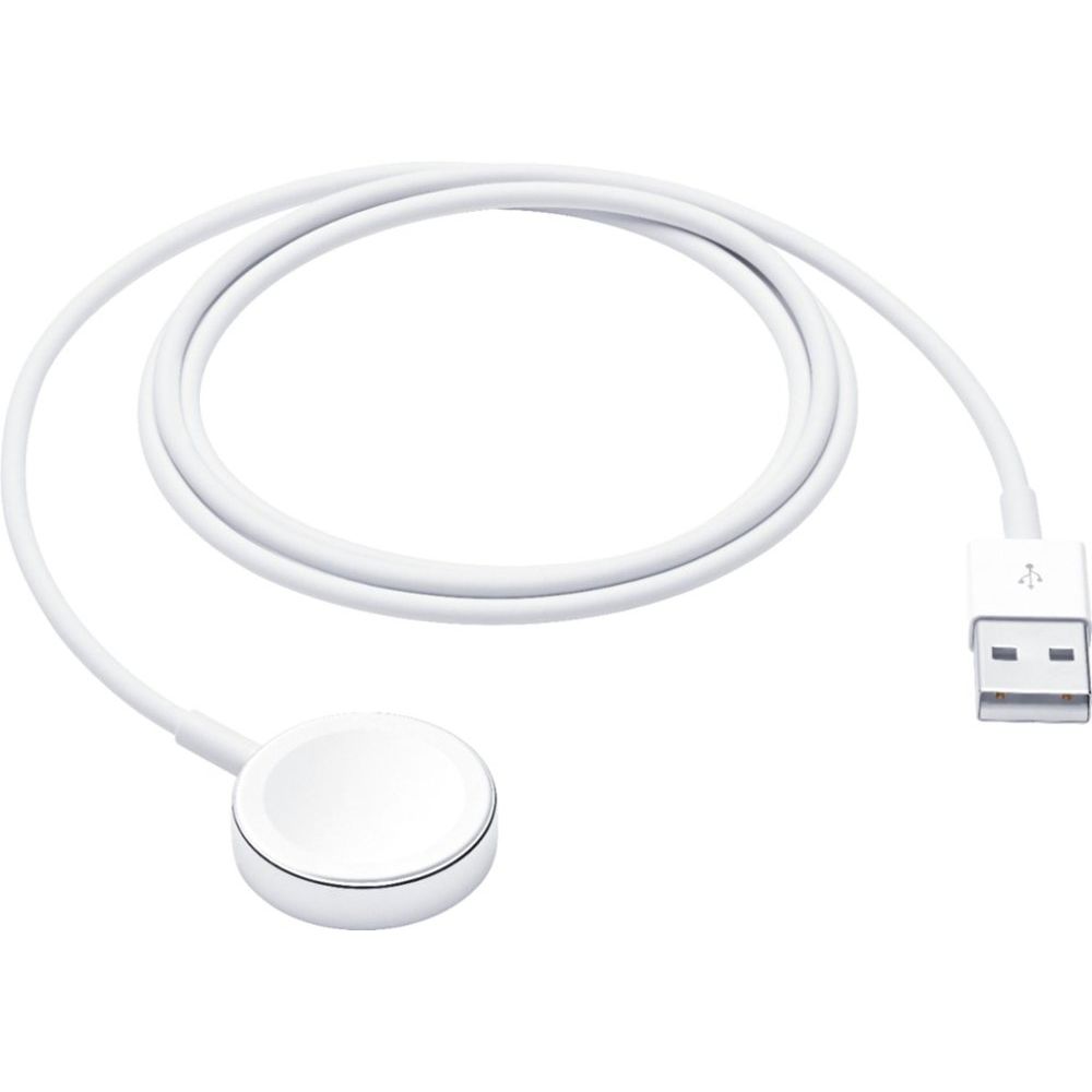 Apple Watch Magnetic Charging Cable (1m/3.3ft) - White MX2E2AM/A - Fast Wireless Charger for Apple Watch Series 9/8/7/SE/Ultra - Perfect for Home, Office & Travel Use