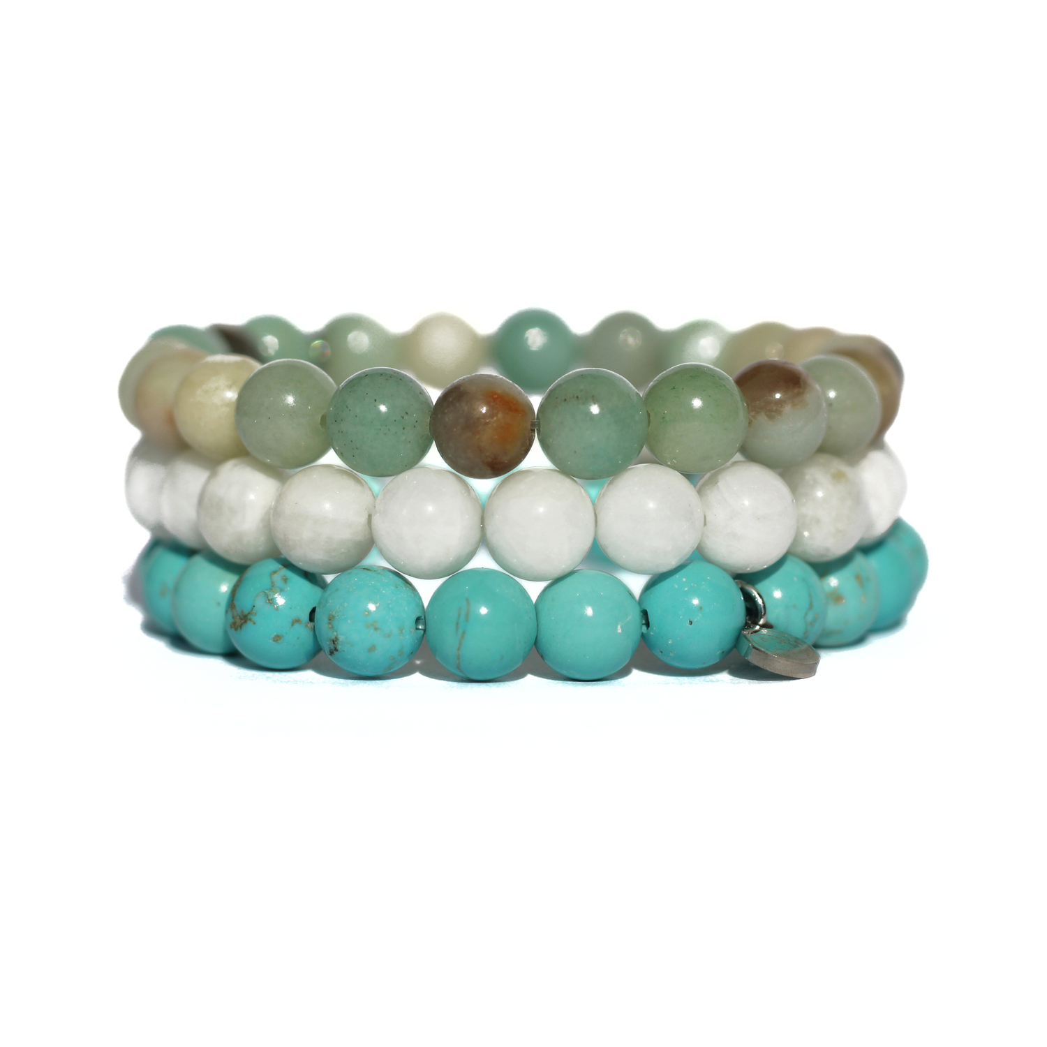 Healing Bracelet Pack - Natural Stone Energy Bracelets for Stress Relief & Positive Energy - Perfect for Meditation, Yoga & Daily Wellness