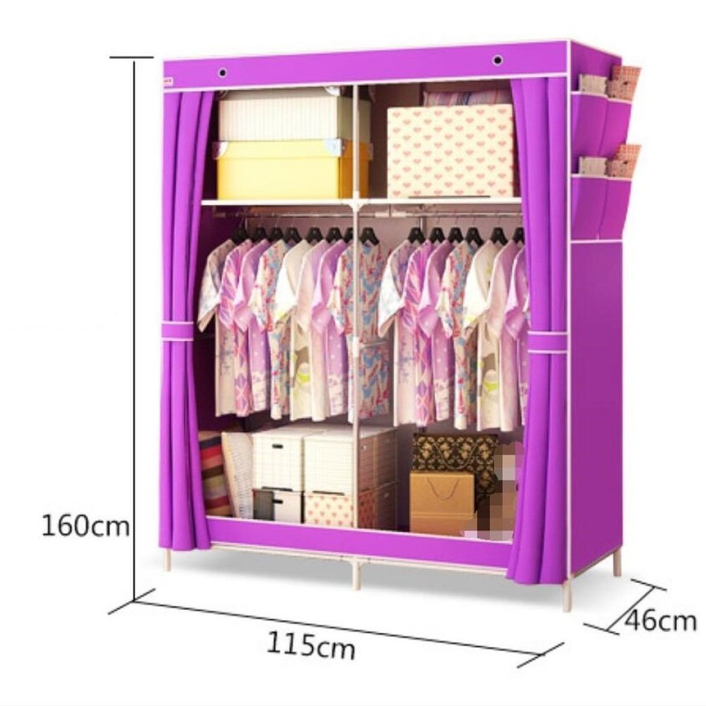 Foldable Non-Woven Fabric Clothes Storage Rack - Portable Wardrobe Organizer for Closet & Home Decor (63