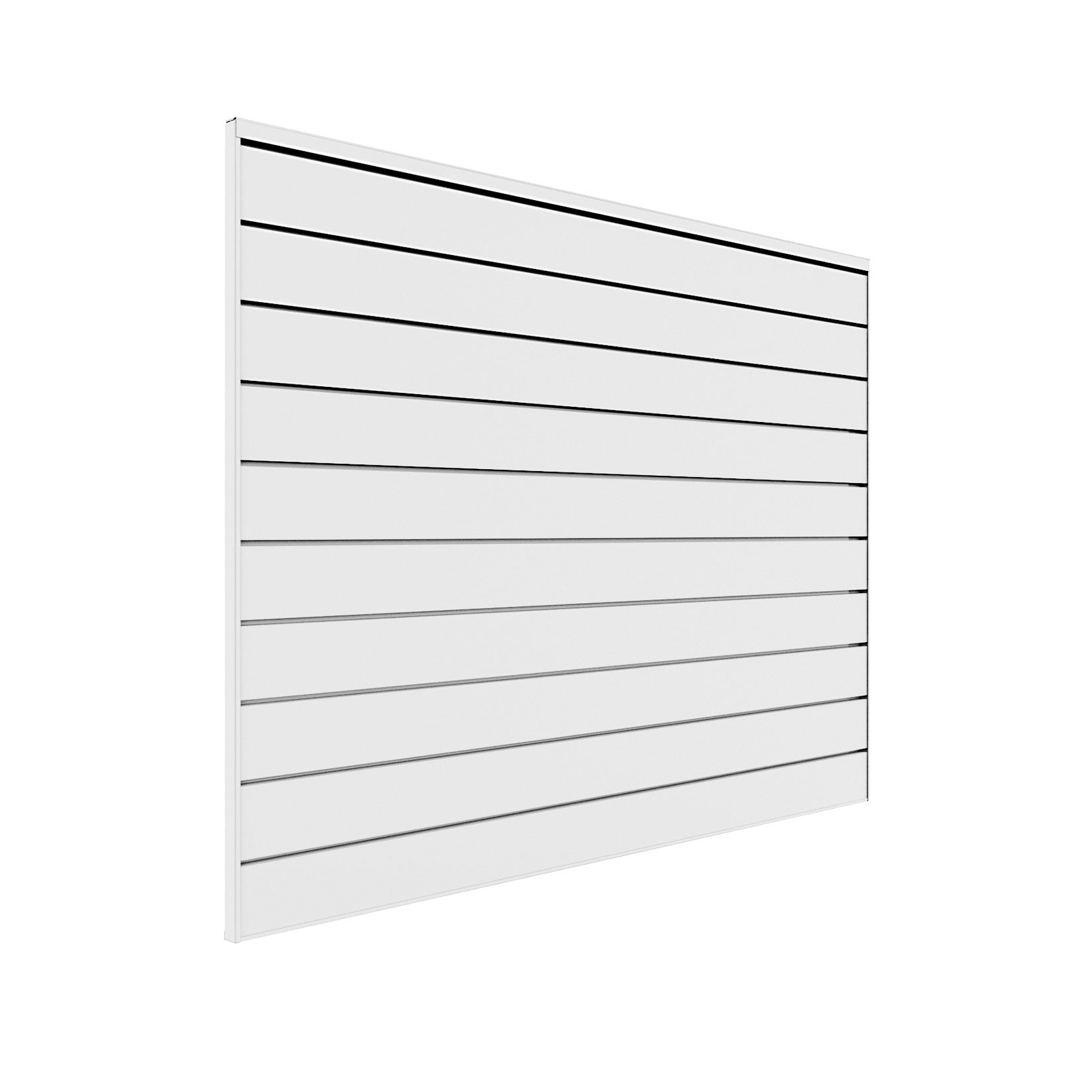4 ft. x 4 ft. PVC Slatwall Panel - Durable Retail Display Shelving for Stores & Garages - Perfect for Organizing Tools, Accessories & Merchandise