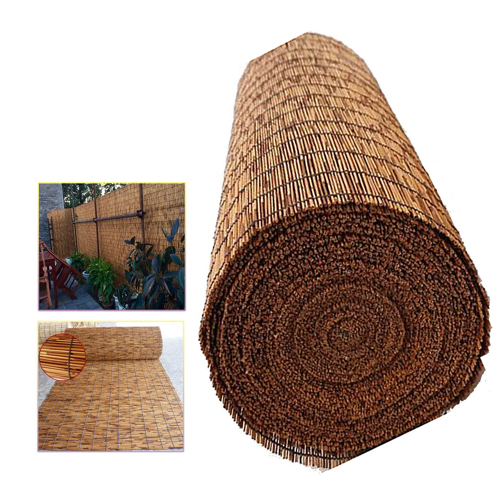 4FT Balcony Reed Fence - Natural Bamboo Privacy Screen for Patio & Outdoor Spaces | Sun Shade & Wind Barrier | Perfect for Garden, Deck, Balcony & Backyard Privacy Protection