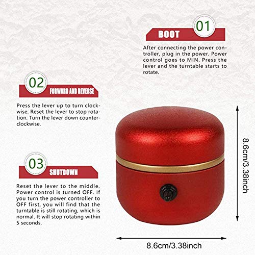 Mini Electric Pottery Wheel Machine for DIY Ceramic & Clay Art - Compact Crafting Tool with Removable Tray - Perfect for Home Studios, Classroom Projects & Beginner Potters