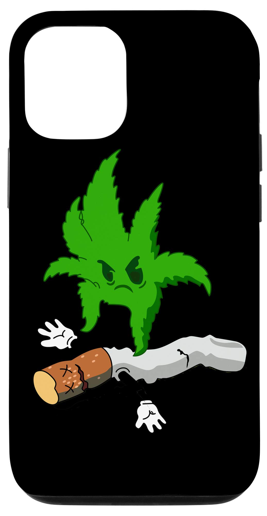 iPhone 12/12 Pro Case - Rasta Marijuana Leaf Design - Durable Weed & Cannabis Themed Phone Cover - Perfect for 420 Celebrations, Stoner Lifestyle & Music Festivals