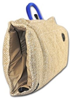 Dean and Tyler Advanced Puppy Sleeve with Bar, Jute - Adjustable Dog Training Sleeve for Bite Work & Protection Training - Fits Both Hands - Perfect for K9, Police & Security Dog Training