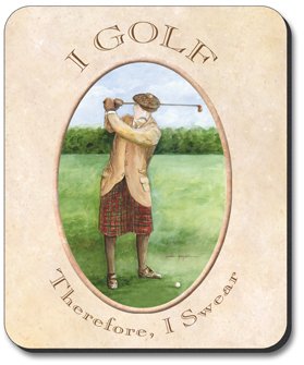 Premium Art Plates & Golf Mouse Pad Set - Unique Handcrafted Designs for Office & Home Decor | Perfect for Golf Enthusiasts & Art Lovers