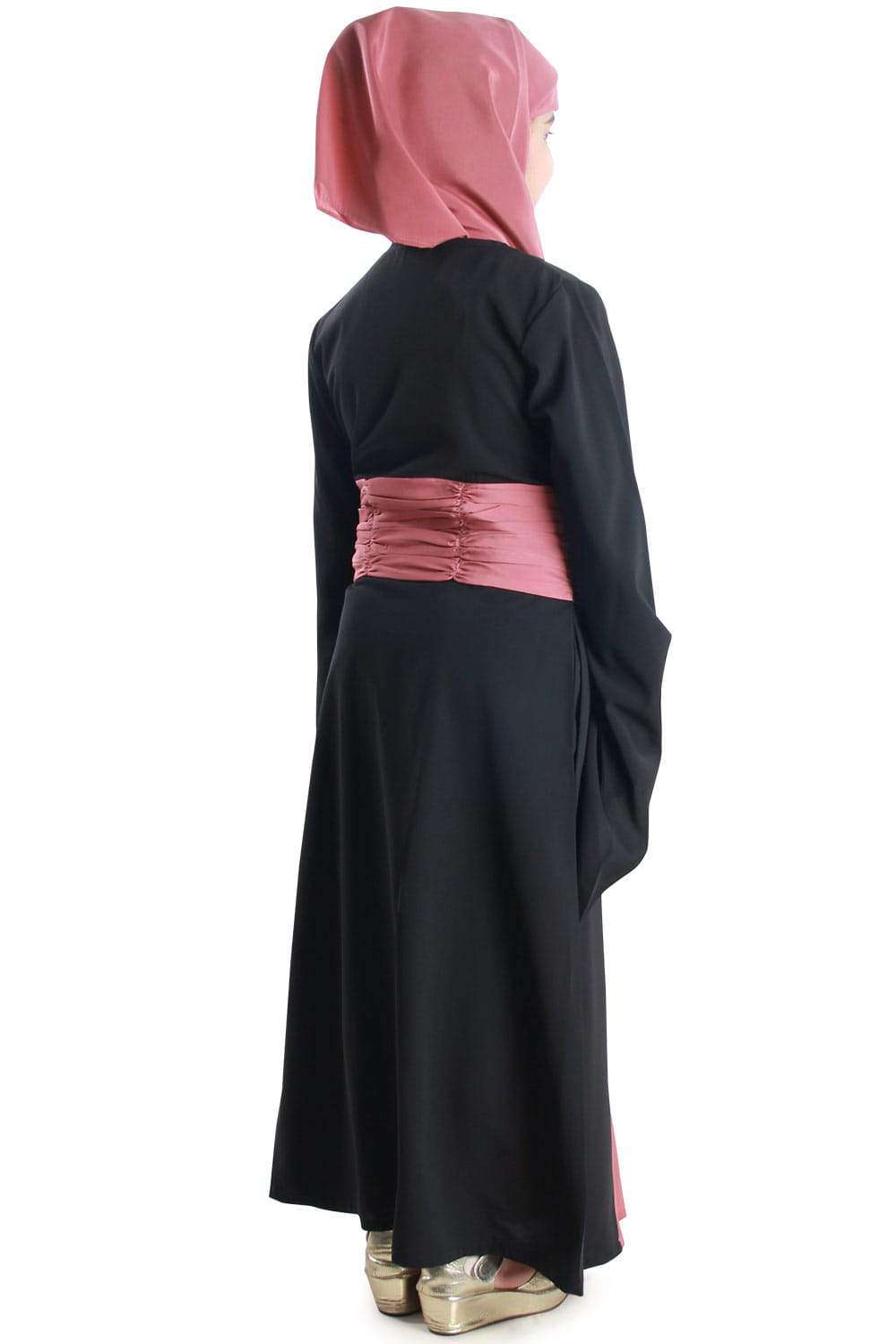 Anwara Girls Islamic Abaya Dress for Kids - Modest Prayer Outfit for School & Special Occasions