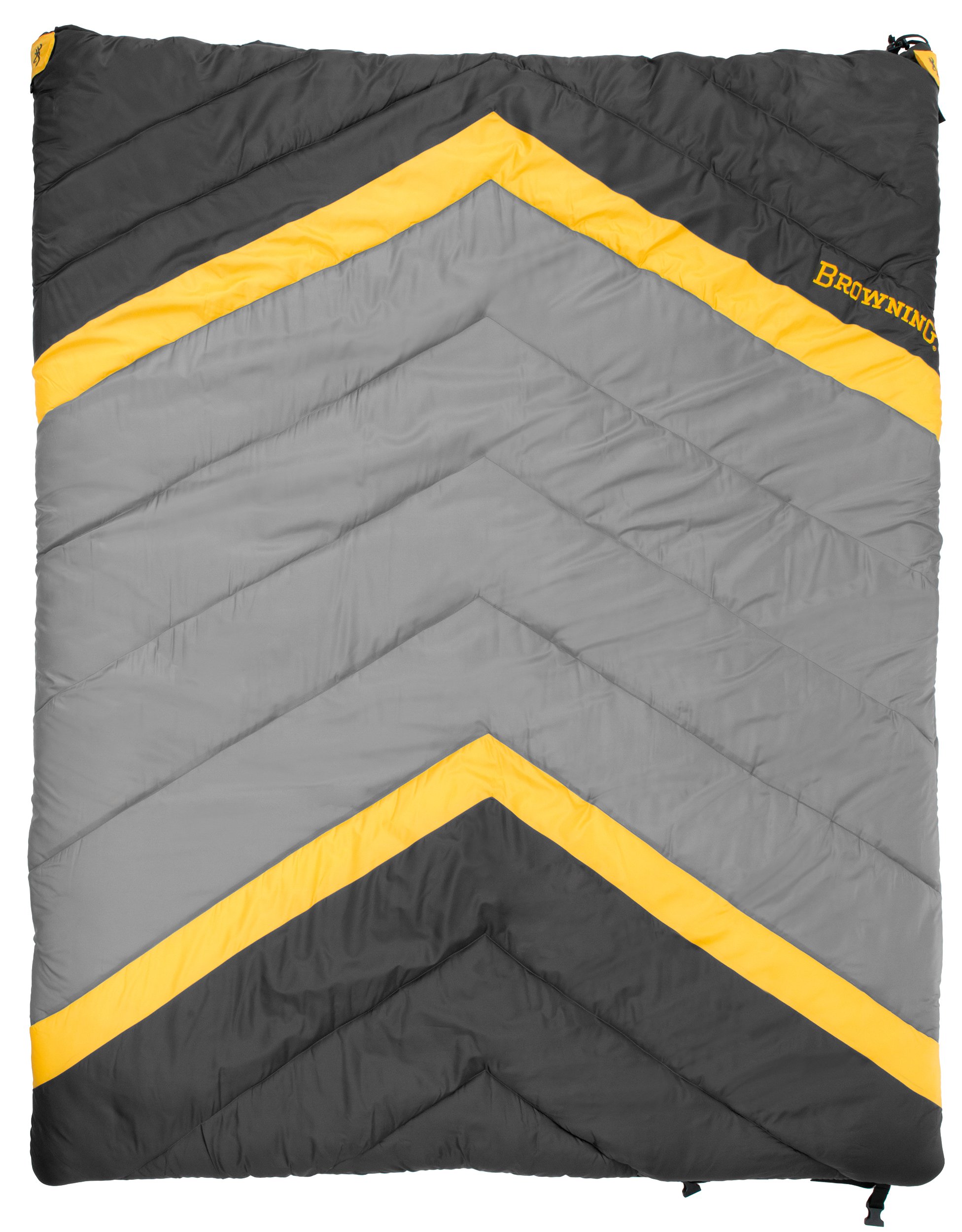 Browning Side by Side Sleeping Bags for Camping, Hiking & Outdoor Adventures - Warm & Comfortable Double Sleeping Bag for Couples or Family