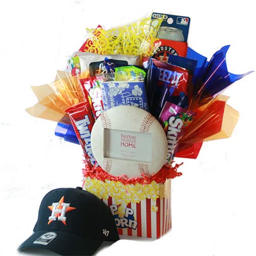 Go 'Stros! Houston Astros Themed Gift Basket - Perfect for Baseball Fans, Game Day Parties & Team Spirit Gifts