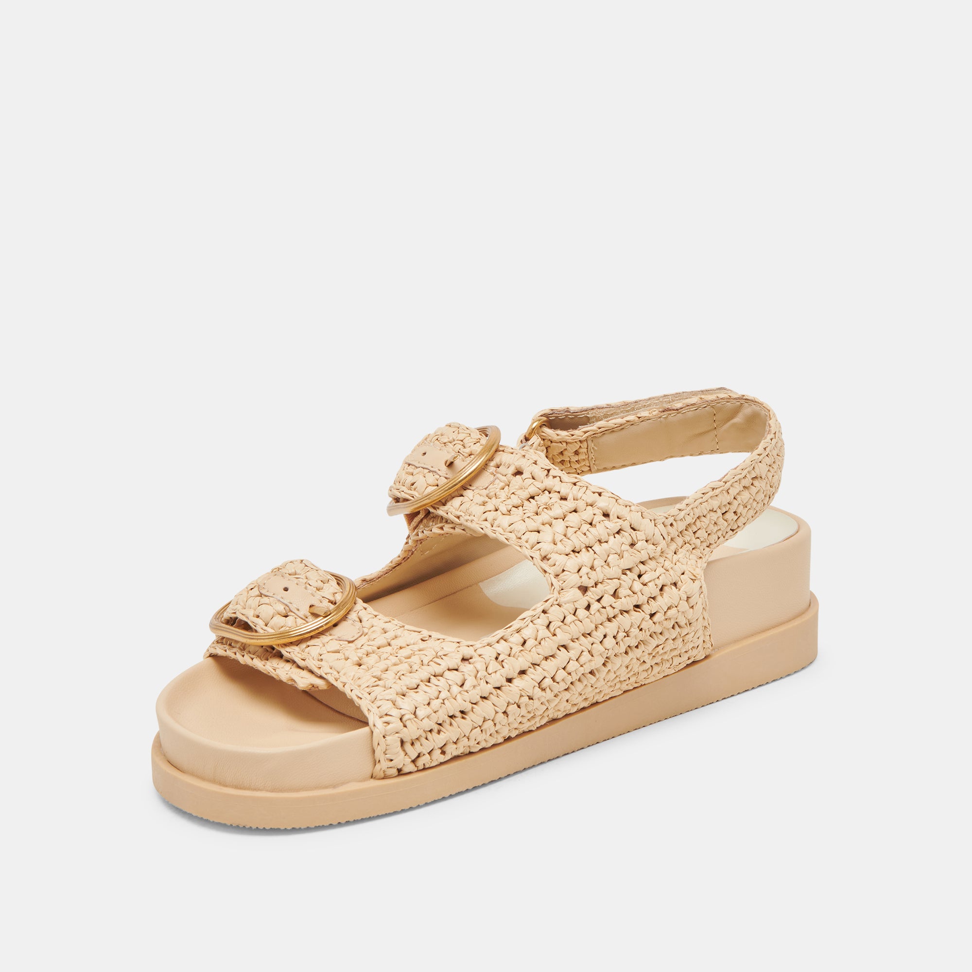 STARLA Women's Crochet Knit Sandals - Breathable Natural Fiber Summer Beach Shoes for Walking, Travel & Casual Outfits