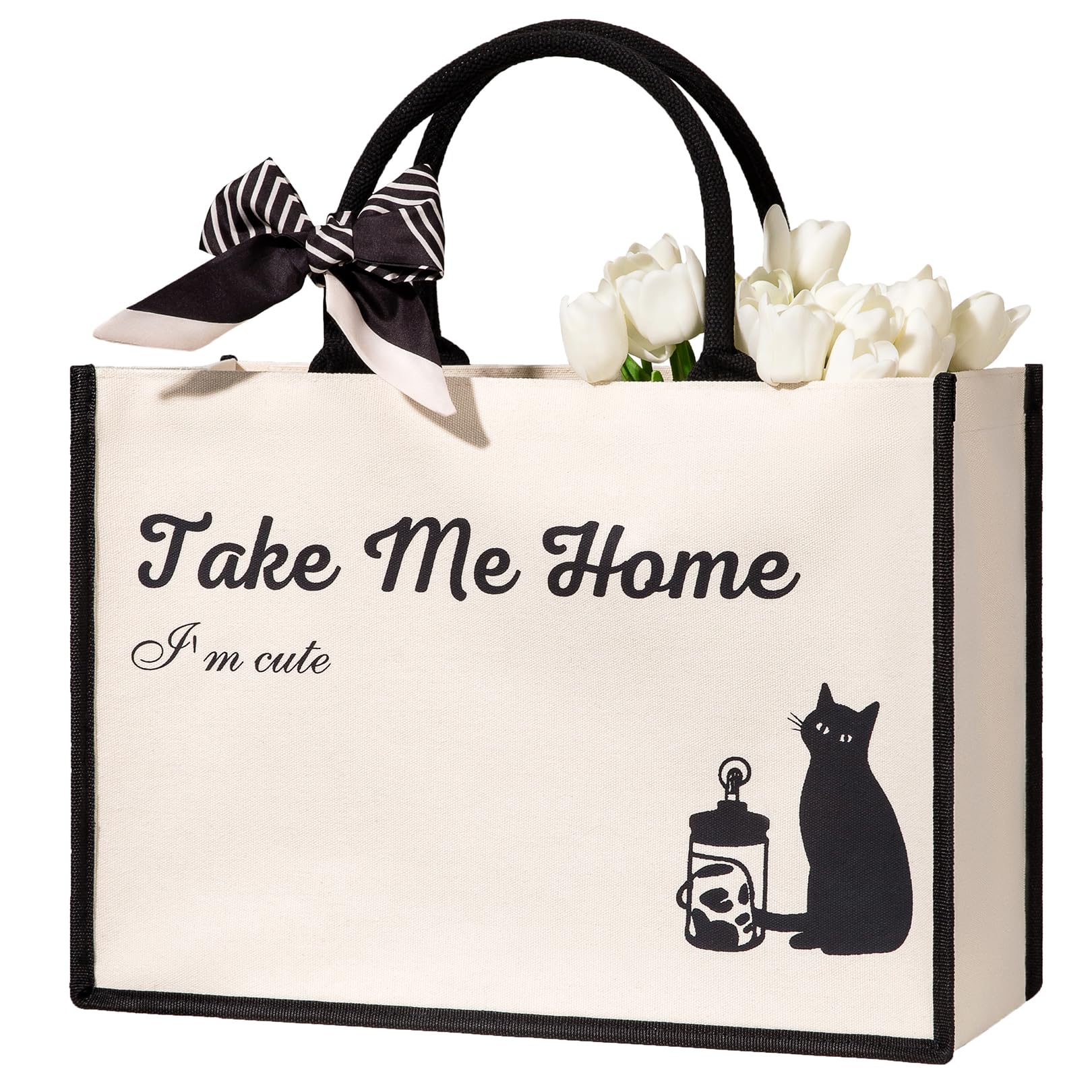Personalized Monogram Initial Tote Bag for Women - Custom Canvas Tote with Embroidery - Perfect Bride Gift, Wifey Present & Everyday Carry-all for Work, Shopping & Travel