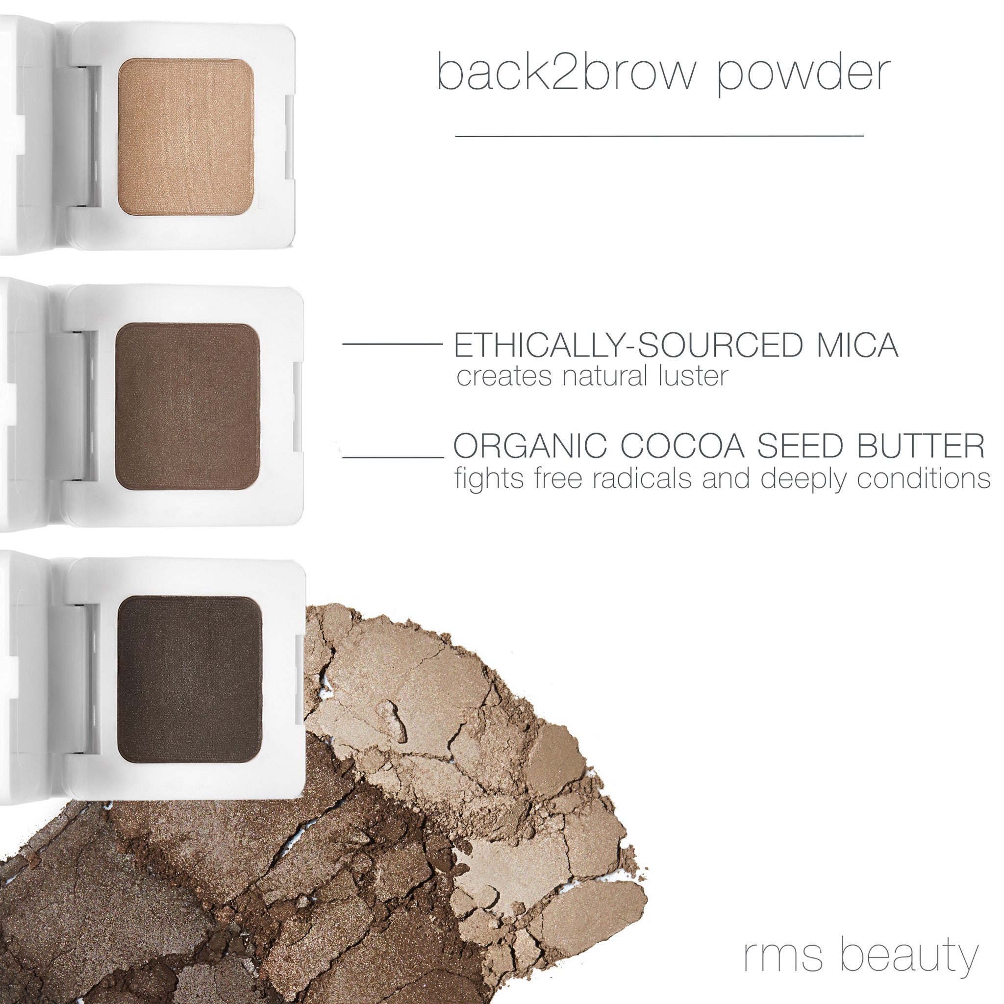 Back2Brow Eyebrow Powder - Long Lasting Waterproof Brow Makeup Kit for Natural Looking Brows | Perfect for Daily Use, Special Occasions & Professional Makeup Artists