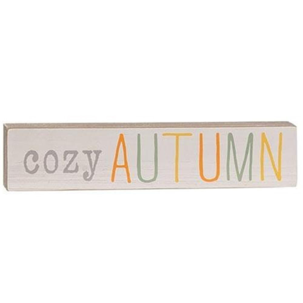 Cozy Autumn Multi-Color Wood Blocks - Perfect for Home Decor, Seasonal Displays, and DIY Craft Projects