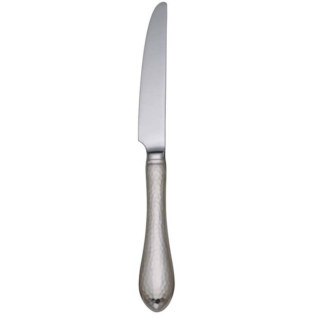 Vintage Hammered Dinner Knife Set - Antique Silverware for Formal Dining & Special Occasions