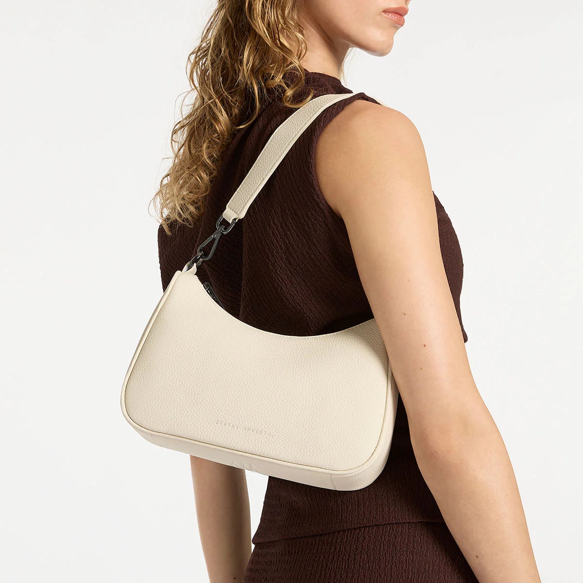 Status Anxiety Look Both Ways Bag in Chalk - Stylish Crossbody Purse for Women | Perfect for Work, Travel & Everyday Use