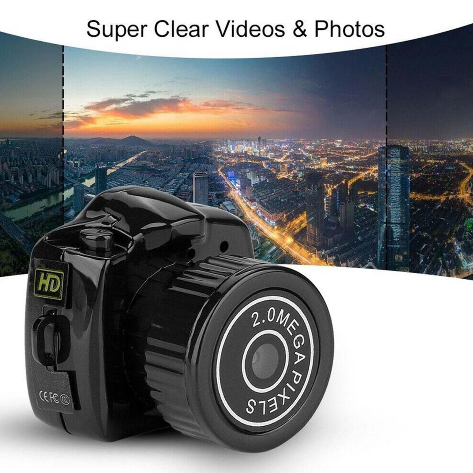 EJIMUQO 1080P HD Mini Keychain Camera - Portable Sports Camera with 100 Mins Battery Life, No Memory Card Needed (Black) - Perfect for Travel, Outdoor Adventures & Secret Recording