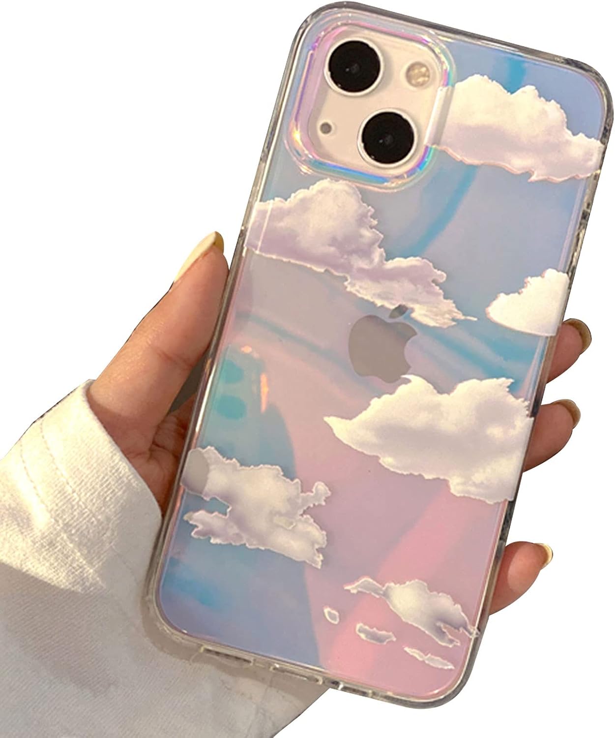 Shiny Silver Butterfly iPhone 16 Case - Trendy Cute Slim TPU Shockproof Protective Cover for Women Girls | Perfect for Everyday Use, School, Work & Travel