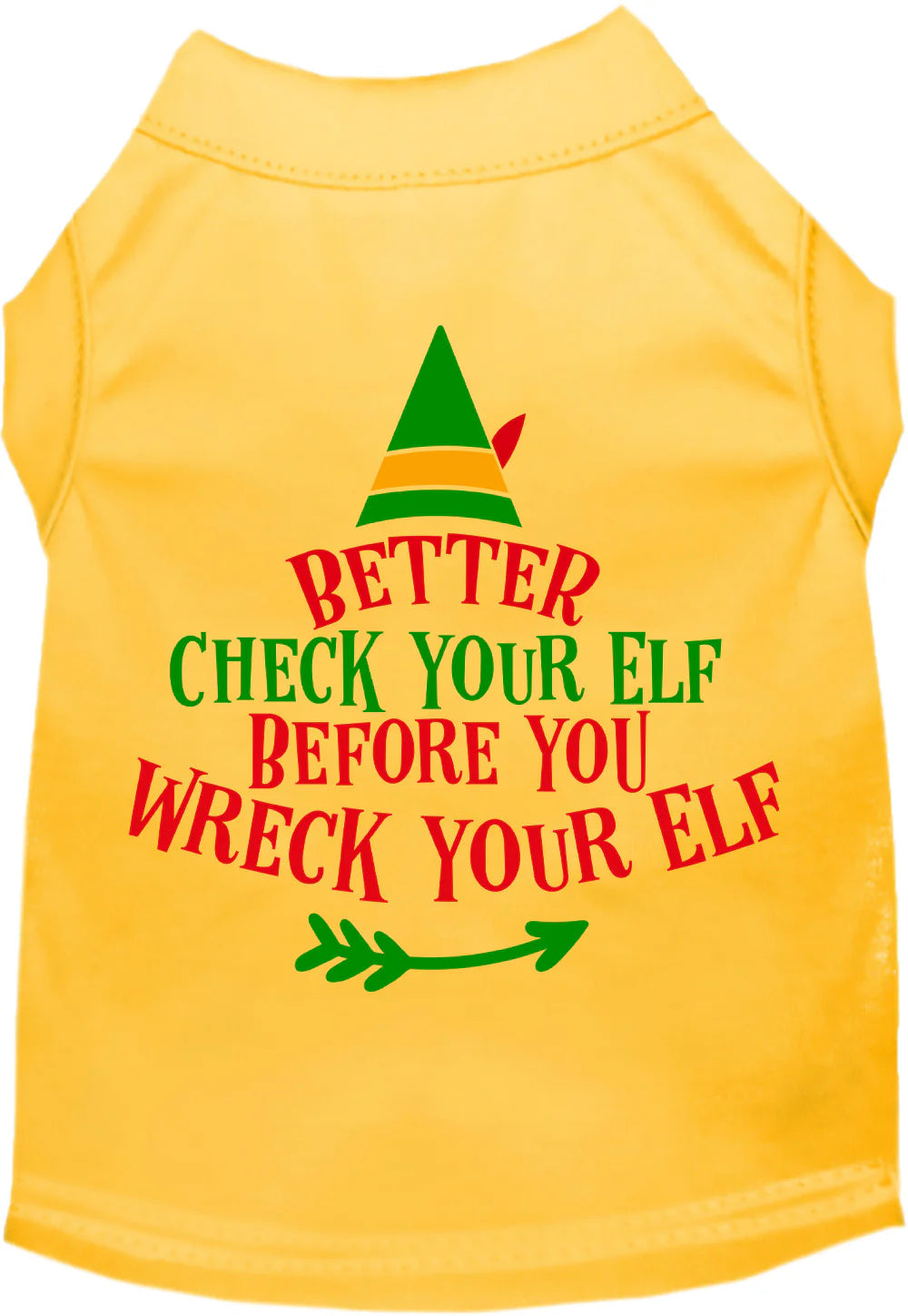 Check Your Elf Screen Print T-Shirt - Funny Christmas Graphic Tee in Multiple Colors - Perfect for Holiday Parties & Gifts