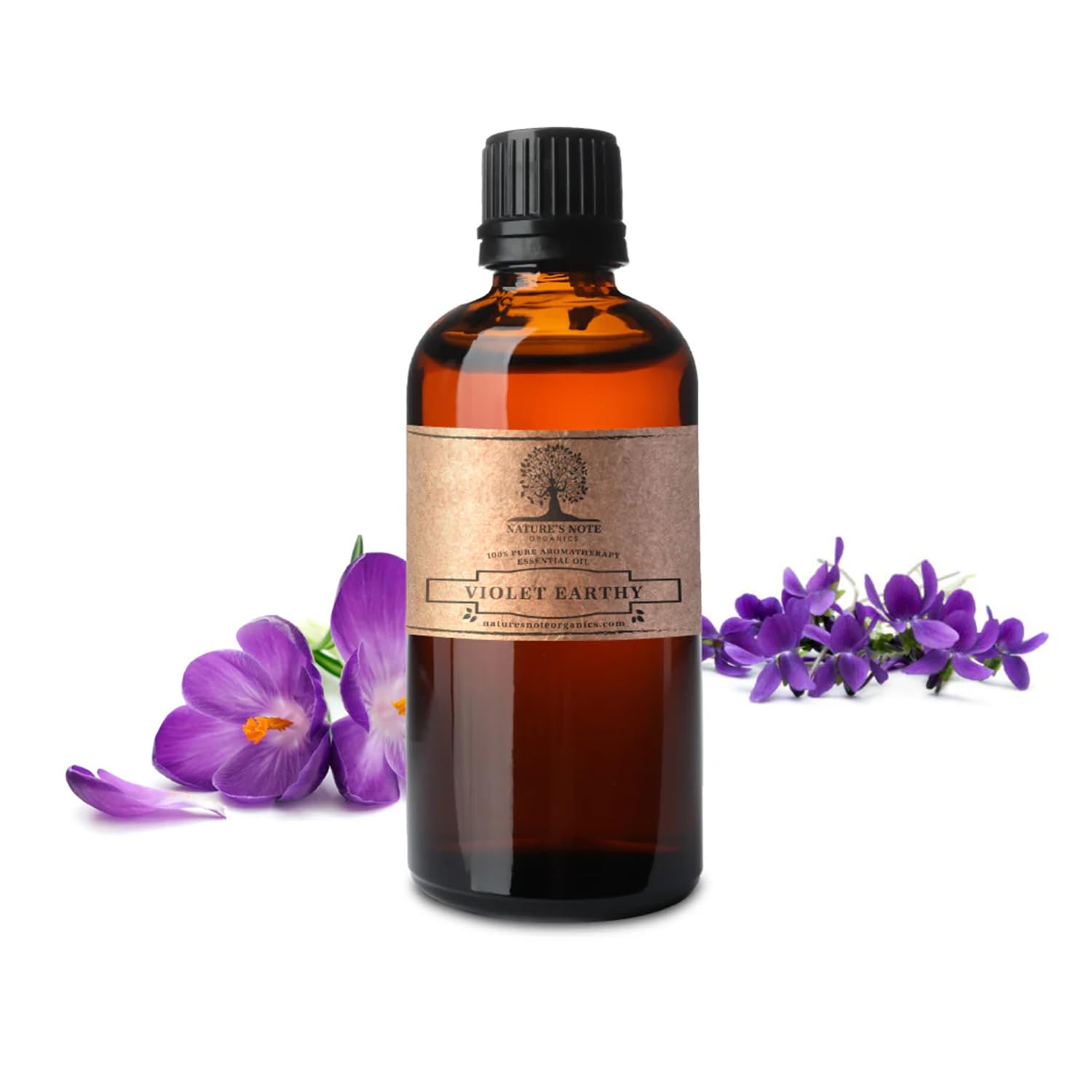 Nature's Note Organics 100% Pure Violet Earthy Essential Oil - 0.3 Fl Oz Aromatherapy Grade for Diffusers, Massage & Relaxation