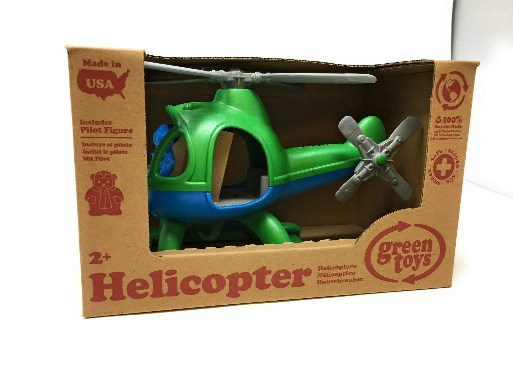 Green Toys Helicopter Assortment - Eco-Friendly Plastic Toy for Kids Ages 3+, Perfect for Indoor & Outdoor Play, Birthday Gifts, and STEM Learning