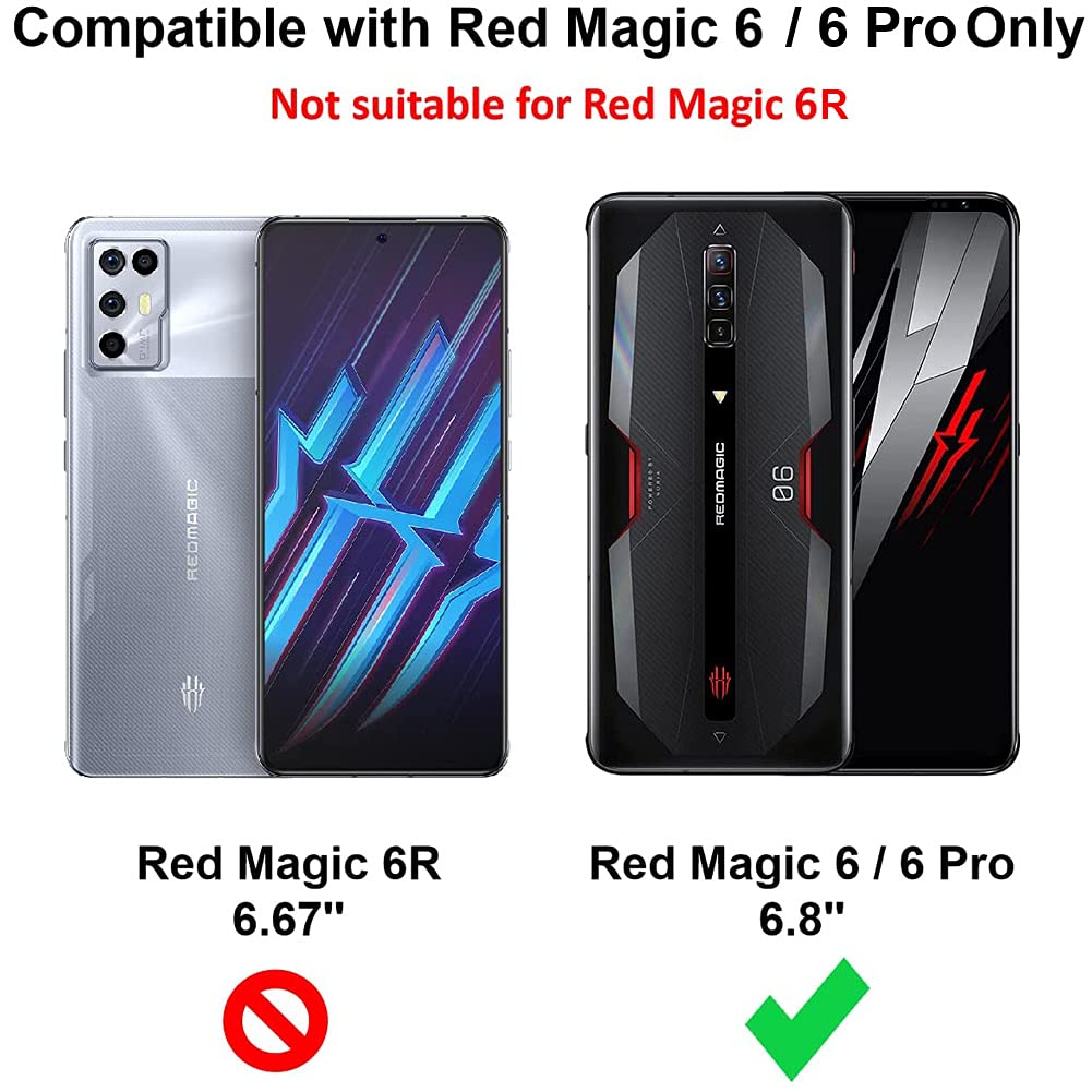 Ytaland [2 Pack] 9H Hardness Tempered Glass Screen Protector for Red Magic 6/6 Pro/6S Pro - Full Coverage, Bubble-Free, Anti-Scratch - Perfect for Gaming, Daily Use & Screen Protection