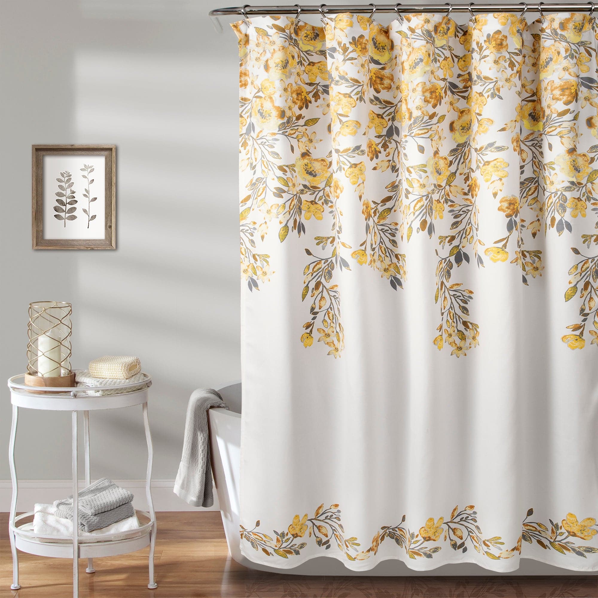 Stylish Tanisha Shower Curtain - Waterproof Bathroom Decor with Hooks - Perfect for Modern Homes & Spa-Like Bathrooms