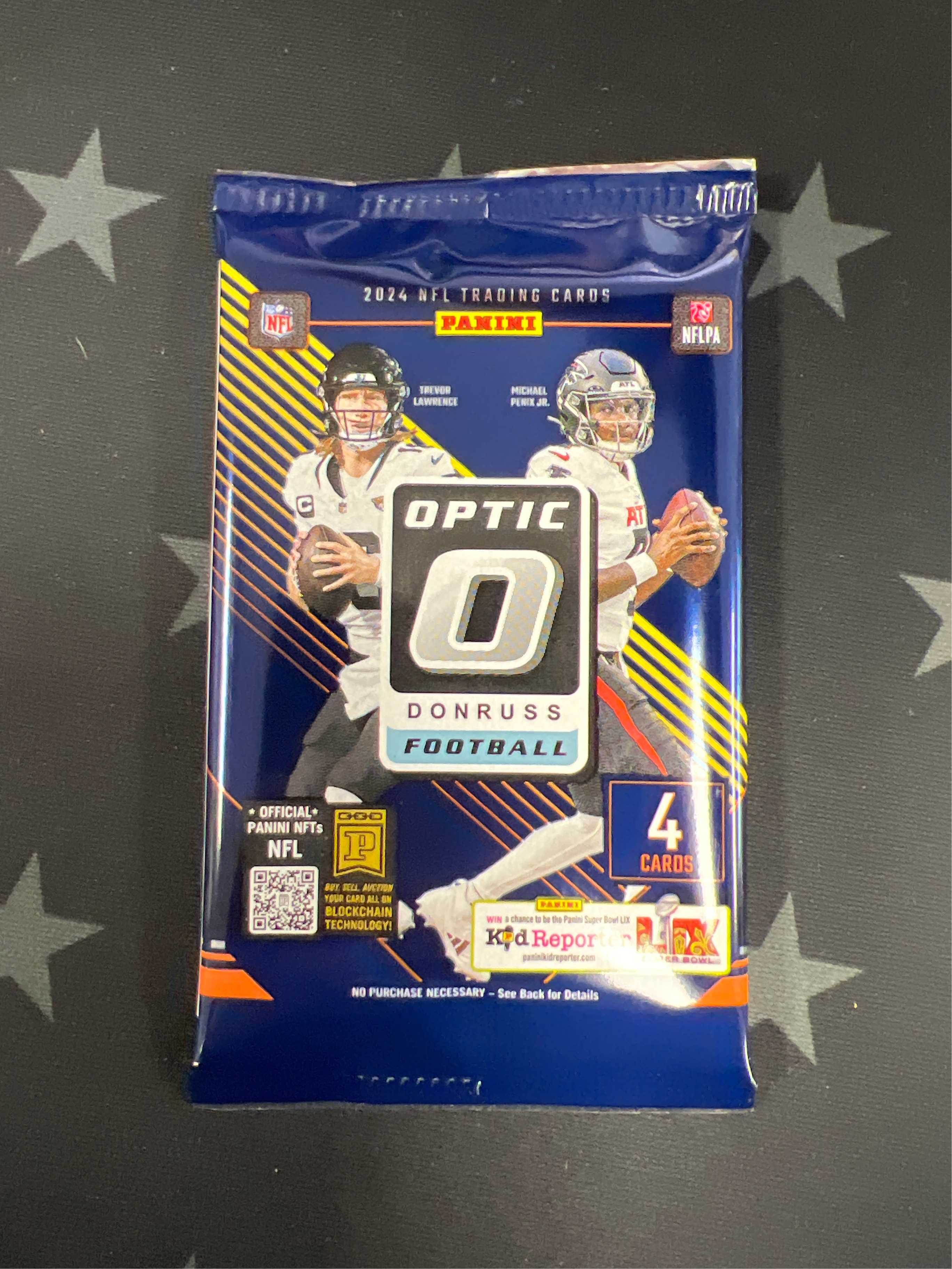2024 Panini Donruss Optic Football Trading Cards - Retail Pack (Choose Your Team/Player) - Collectible Sports Cards for NFL Fans & Fantasy Football Enthusiasts - Perfect for Trading, Collecting, and Game Day Excitement