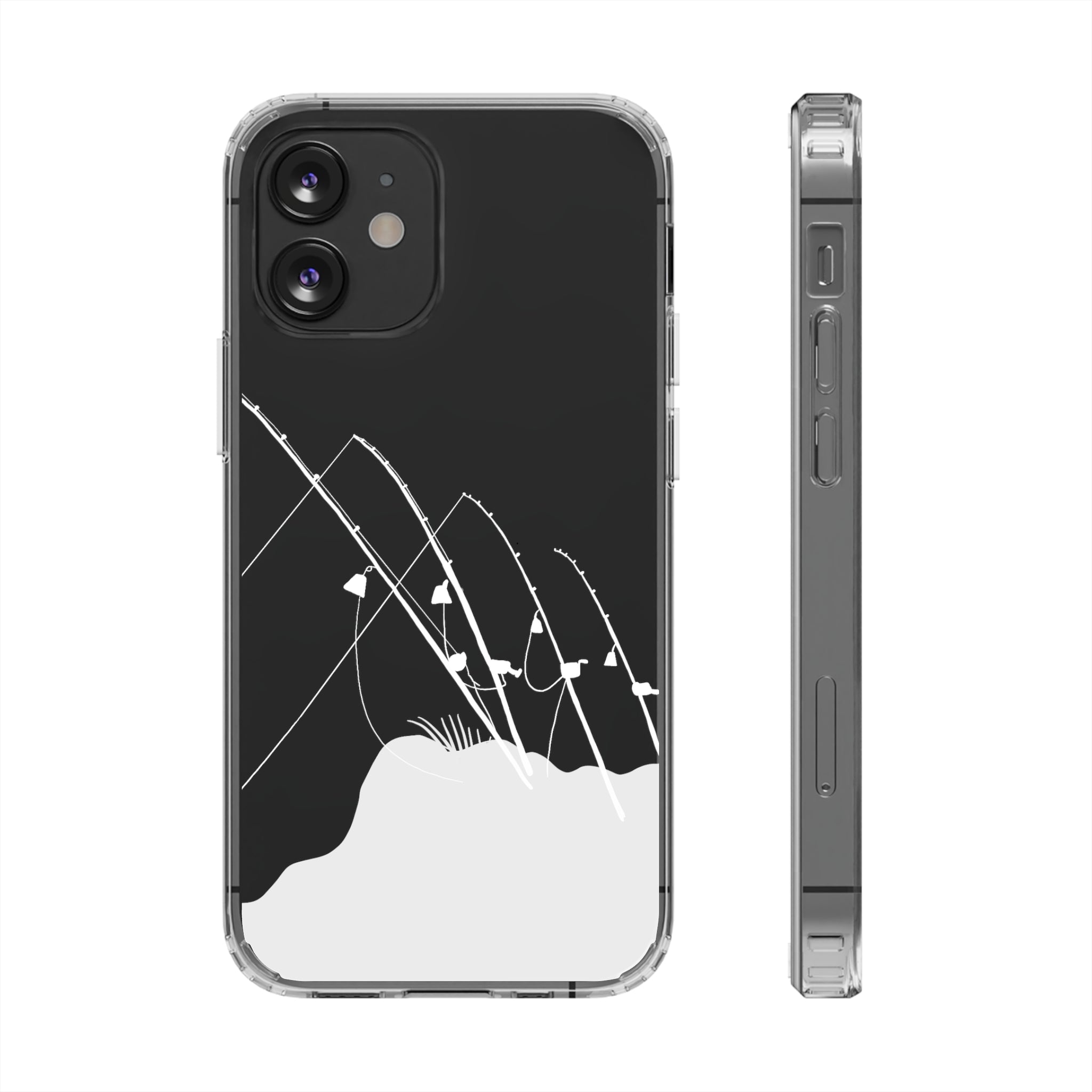 Gone Fishing Clear Phone Case - Durable Protective Cover for iPhone & Samsung - Perfect for Outdoor Activities, Fishing Trips & Daily Use