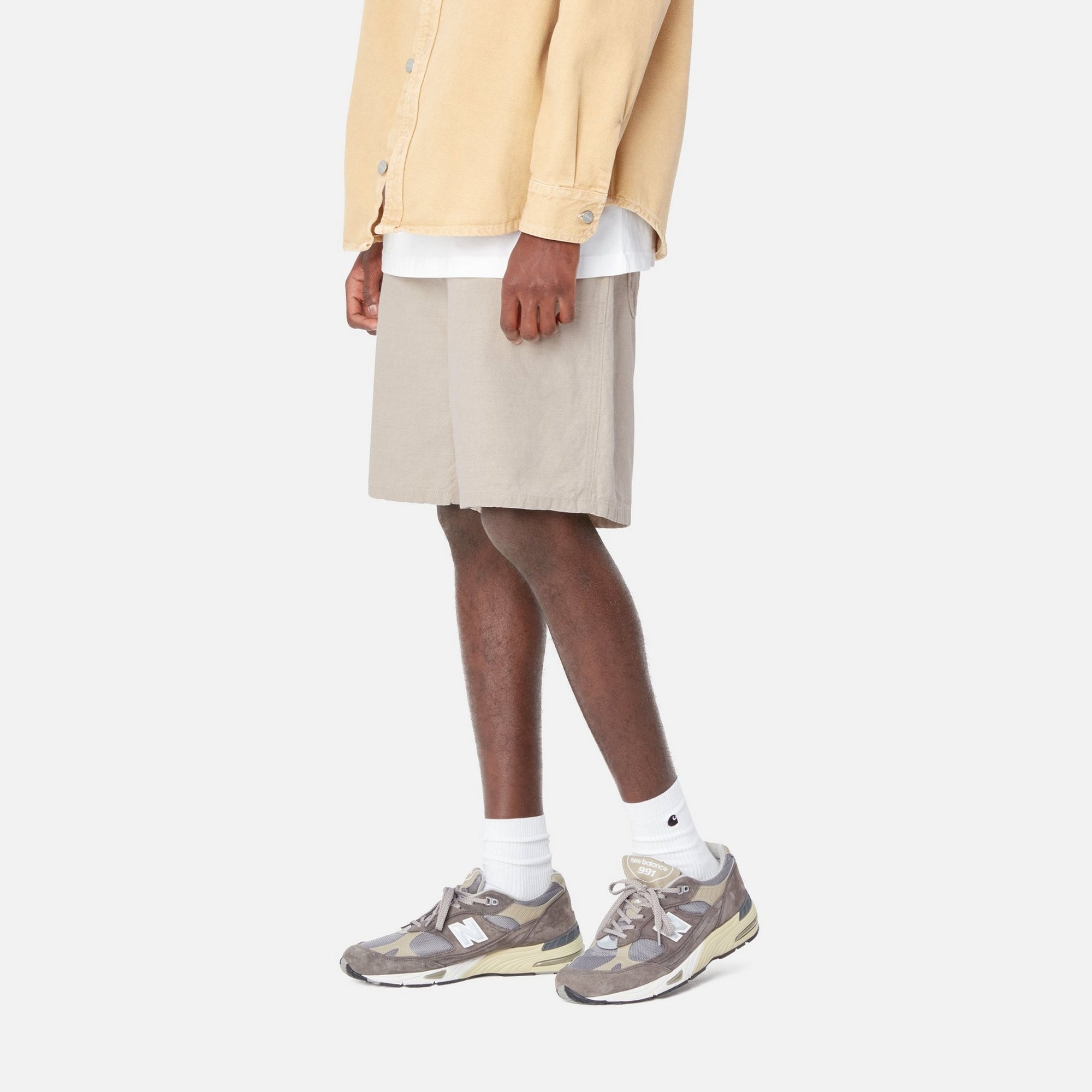 Walter Linen Single Knee Shorts for Men - Breathable Natural Linen Summer Shorts | Perfect for Beach, Vacation & Casual Wear