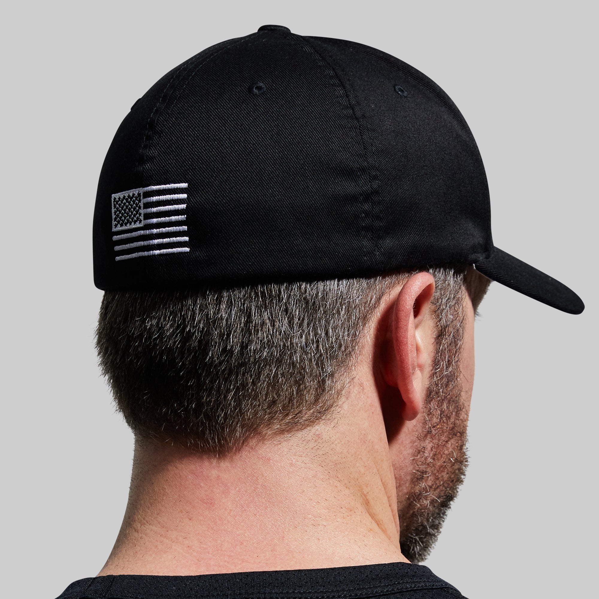 Custom Logo FlexFit Hat - Black Adjustable Baseball Cap for Men & Women - Perfect for Sports, Outdoor Activities & Branding