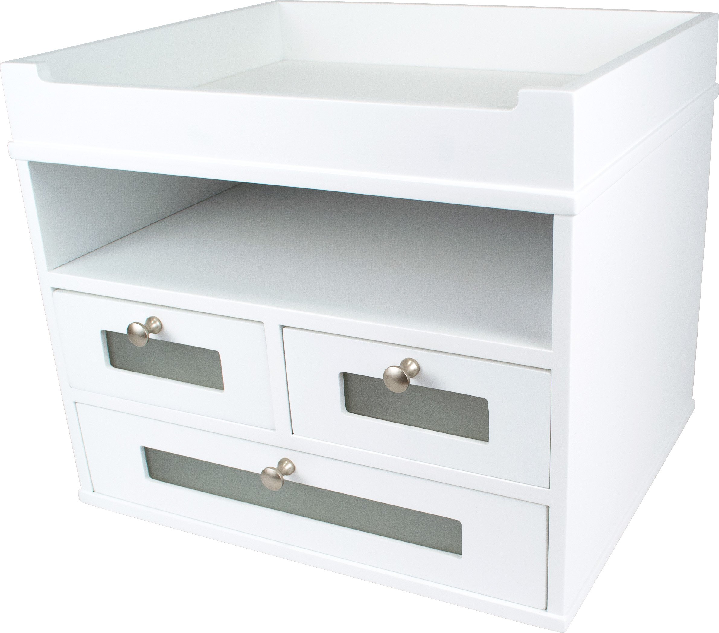 Victor Pure White Desktop Organizer - 10.8