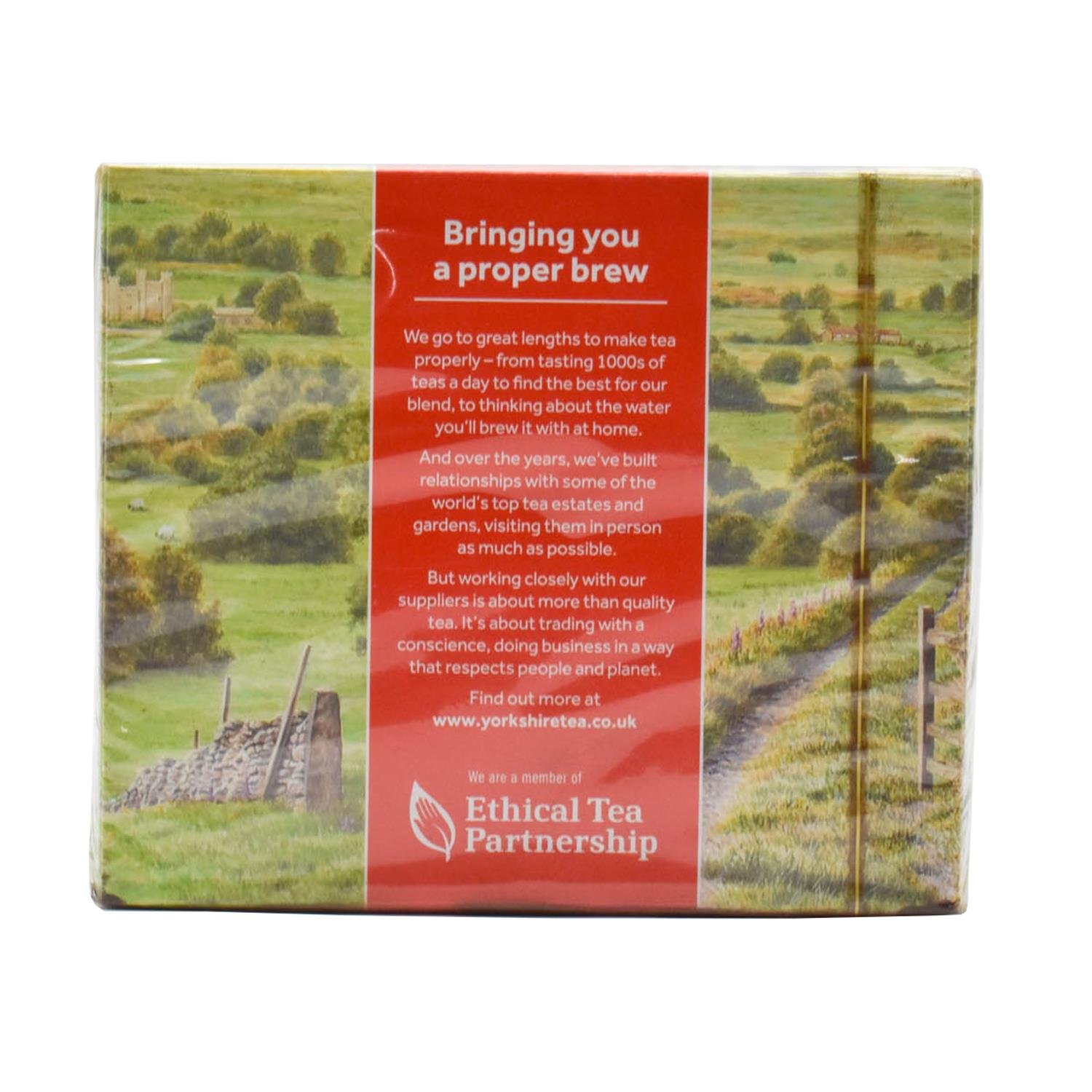 Premium Yorkshire Tea Red Loose Leaf Tea Bags - 80 Count | Rich & Robust Black Tea Blend | Perfect for Morning Brews, Afternoon Relaxation & British Tea Time