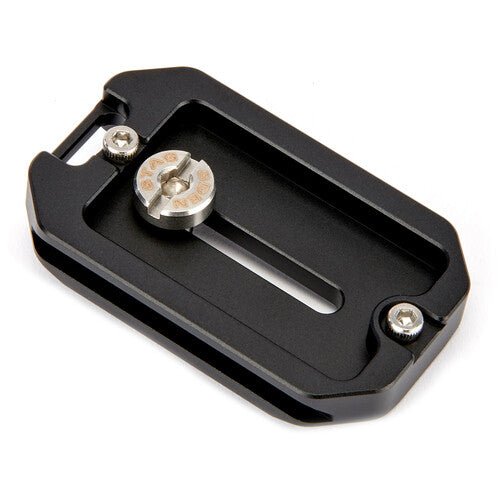 3 Legged Thing QR7 v2 Quick Release Plate - 38mm x 60mm Arca Swiss Compatible, Darkness Series (Black) | Perfect for Tripods, Monopods & Camera Stabilization Systems